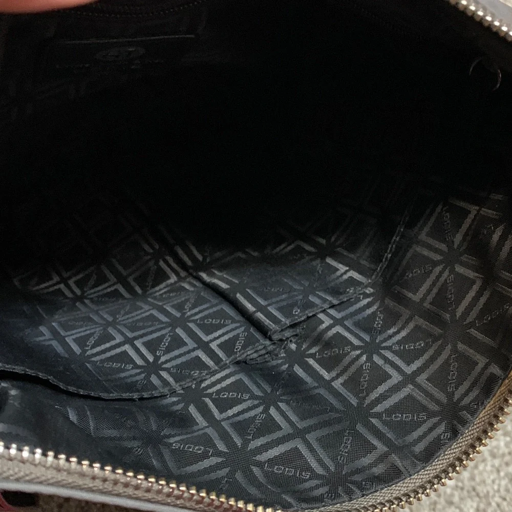 Lodis‎ Gray and Black Crossbody Bag